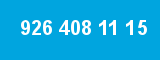 926 408 11 15 926 408 11 15